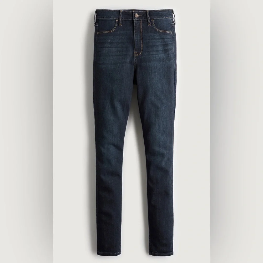 👖 Hollister High Rise Jean Legging W27 L26 Dark Wash Skinny‎ Stretch Cute ✨